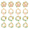 16Pcs 4 Styles Rack Plating Alloy Enamel Pendants FIND-TA0005-62-2