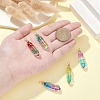 10Pcs 5 Colors Glass Pendants FIND-CJ0001-64-4