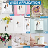 1 Set Wedding Theme PET Hollow Out Drawing Painting Stencils DIY-MA0004-94-5