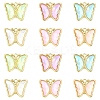 12Pcs 6 Colors Alloy Glass Pendants GLAA-YW0005-67-2