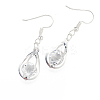 Zinc Alloy Glass Dangle Earrings EJEW-BB34061-P-1