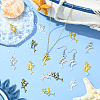 60Pcs 5 Colors Tibetan Style Alloy Pendants FIND-SC0016-87-5