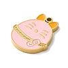 Ion Plating(IP) 304 Stainless Steel Enamel Pendants STAS-Q301-14G-2