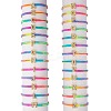 Crystal Rhinestone Initial Braided Bead Bracelet BJEW-SW00037-07-1