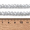 Electroplate Glass Beads Strands X-GLAA-K027-PL-A08-A-6