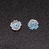 Resin 5-petals Flower Nail Art Charms LS-MRMJ-WH0079-16-2