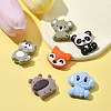 6Pcs 6 Styles Food Grade Eco-Friendly Silicone Focal Beads SIL-FS0001-08-5