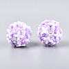 Handmade Polymer Clay Rhinestone and Resin Beads CLAY-T022-01E-2