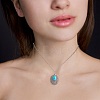 10pcs Turquoise+alloy pendant Vintage alloy earring head diy handmade material(5 styles) JX575A-6