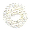 Electroplated Transparent Glass Beads Strand EGLA-A045-01-AB02-2