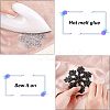 Christmas Snowflake Rhinestone Patches DIY-FG0001-72-4