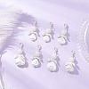 7Pcs Heart Angel Acrylic & ABS Plastic Imitation Pearl Pendant Decorations HJEW-JM03564-1