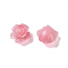 Synthetic Coral 3D Flower Rose Beads CORA-A005-14mm-25-2