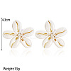 Flower Natural Shell Stud Earrings FS-WGD51F7-01-4
