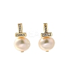 Natural Pearl Ear Studs EJEW-L099-09G-4