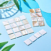 3Pcs 3 Styles Natural Shell Nail Art Display Board ODIS-TA0001-04-5