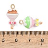 Alloy Enamel Pendants FIND-G101-07G-4