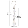 Teardrop Glass Suncatchers HJEW-FS00032-7