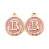 Golden Plated Alloy Enamel Charms X-ENAM-S118-07B-1