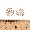 Rack Plating Brass Bead Caps KK-F090-21RG-02-3