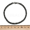 304 Stainless Steel Chain Bracelets for Women Men BJEW-Z143-31AS-5