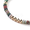 Natural Indian Agate Braided Bead Bracelets BJEW-O175-C08-2