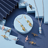 40Pcs 4 Colors Zinc Alloy Hair Braid Rings Beads PALLOY-PH0001-89-2
