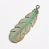 Tibetan Style Alloy Pendants PALLOY-F187-43ABG-1