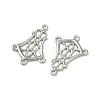 Tarnish Resistant 304 Stainless Steel Hollow Flower Chandelier Component Links STAS-R083-25-2