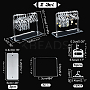 2 Sets Acrylic Earring Display Hanger Rack EDIS-PH0001-42A-5