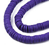 Handmade Polymer Clay Beads Strands CLAY-R089-6mm-011-7