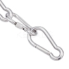 2Pcs 2 Style 304 Stainless Steel Rock Climbing Carabiners STAS-UN0020-68P-1