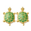 304 Stainless Steel Enamel Big Pendants X-STAS-L299-24G-04-1