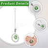 1Pc Flower Glass Car Hanging Decoration HJEW-SP0001-11C-5
