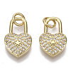 Brass Micro Pave Cubic Zirconia Pendants ZIRC-S067-014-NF-2