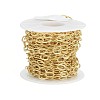 Brass Textured Cable Chains CHC-G005-25G-5