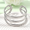 30MM 304 Stainless Steel 3-Strand Cuff Bangles for Women SA-CBA37BC-25P-2