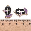 Halloween Theme Rack Plating Alloy Enamel Pendants ENAM-N056-357A-3