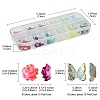 180Pcs 12 Styles Spray Painted Resin Cabochons MRMJ-FS0001-03-4