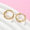 304 Stainless Steel Twist Hoop Earrings for Women LS-EJEW-A130-02B-G-5