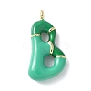Brass Enamel Pendants X-KK-E093-03G-B-01-1