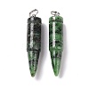 Natural Ruby in Zoisite Pointed Pendants G-D850-14-2