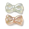 Bowknot UV Plating Luminous Rainbow Iridescent Acrylic Beads LACR-R001-03A-4