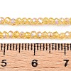 Electroplate Glass Beads Strands EGLA-A044-T1mm-L03-4