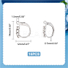 16Pcs 304 Stainless Steel Leverback Earring Findings STAS-UN0041-59-5