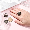 Brass Adjustable Ring Blank Base Cabochon Setting Components X-KK-O003-05AB-NF-2