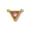 304 Stainless Steel Pave Cubic Zirconia Pendants STAS-OY010-81G-1