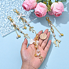 CCB Plastic & Acrylic Imitation Pearl & Alloy Pendant Decorations HJEW-YW00090-01-5
