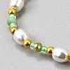 Plastic Pearl Beaded Stretch Bracelets for Women BJEW-WH0016-69B-2