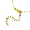 Brass Cubic Zirconia Charms Necklace for Women NJEW-JN04926-5